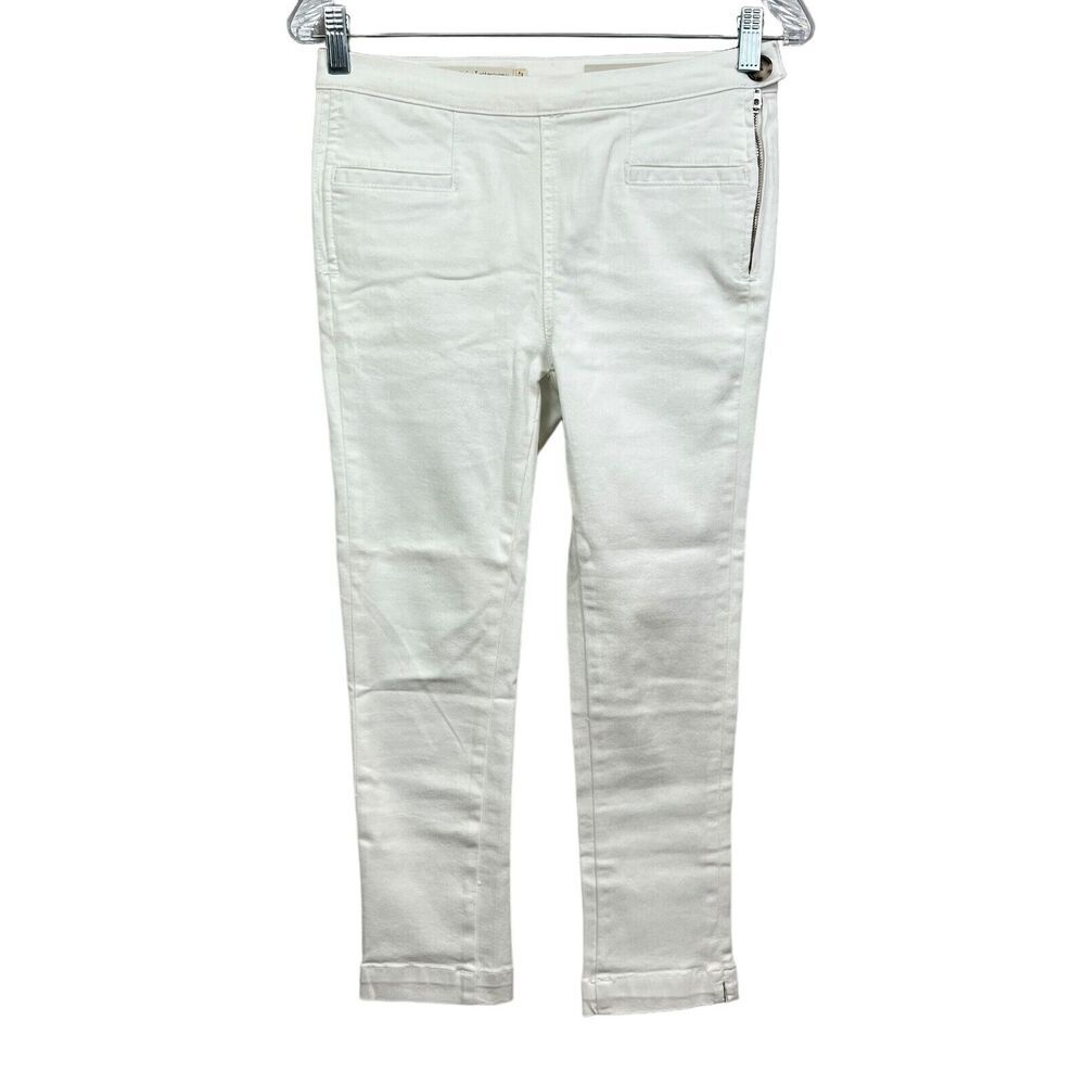 Anthropologie Pilcro and the Letterpress Womens Denim Legging Stretch White 26*